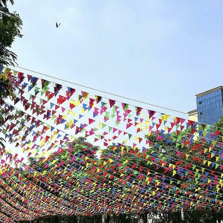 polyester custom logo team party national day all country banner pennant bunting flag