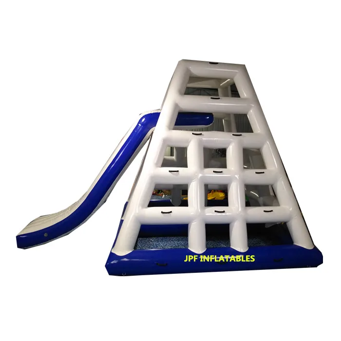 Inflatable Air tight Water  slide with pool for amusement park. Inflatable air sealed slide with pool for land