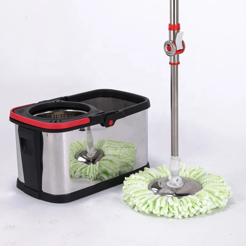 YS33 YOLO Wholesale Telescopic Spin Mop with Bucket Stainless Steel Microfiber Mops