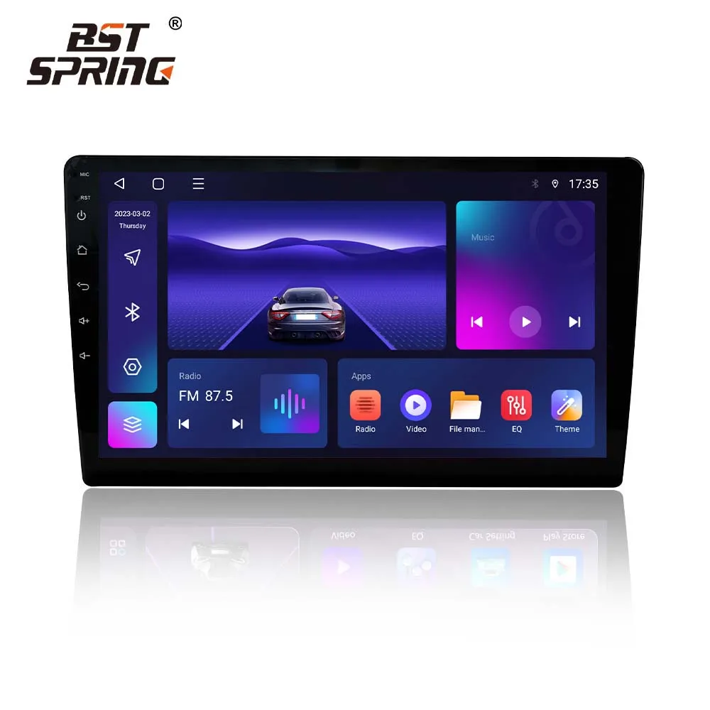 Автомагнитола Bosstar Android 12 0 9 дюймов и 10 автомобильный DVD-плеер GPS-навигация Wi-Fi для универсального автомобильного стерео радио