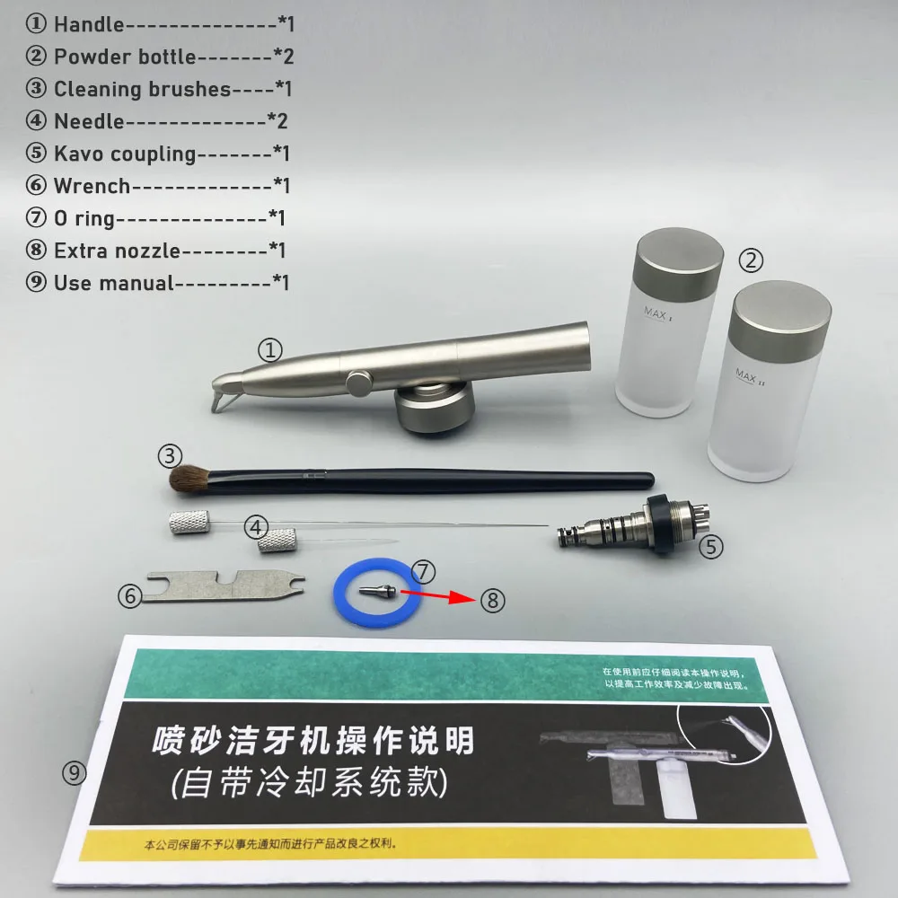 Aluminum Oxide Micro Blaster Dental Equipment Cleaning Sandblaster Unit compatible Kavos connector Air Polisher Dentists Tools