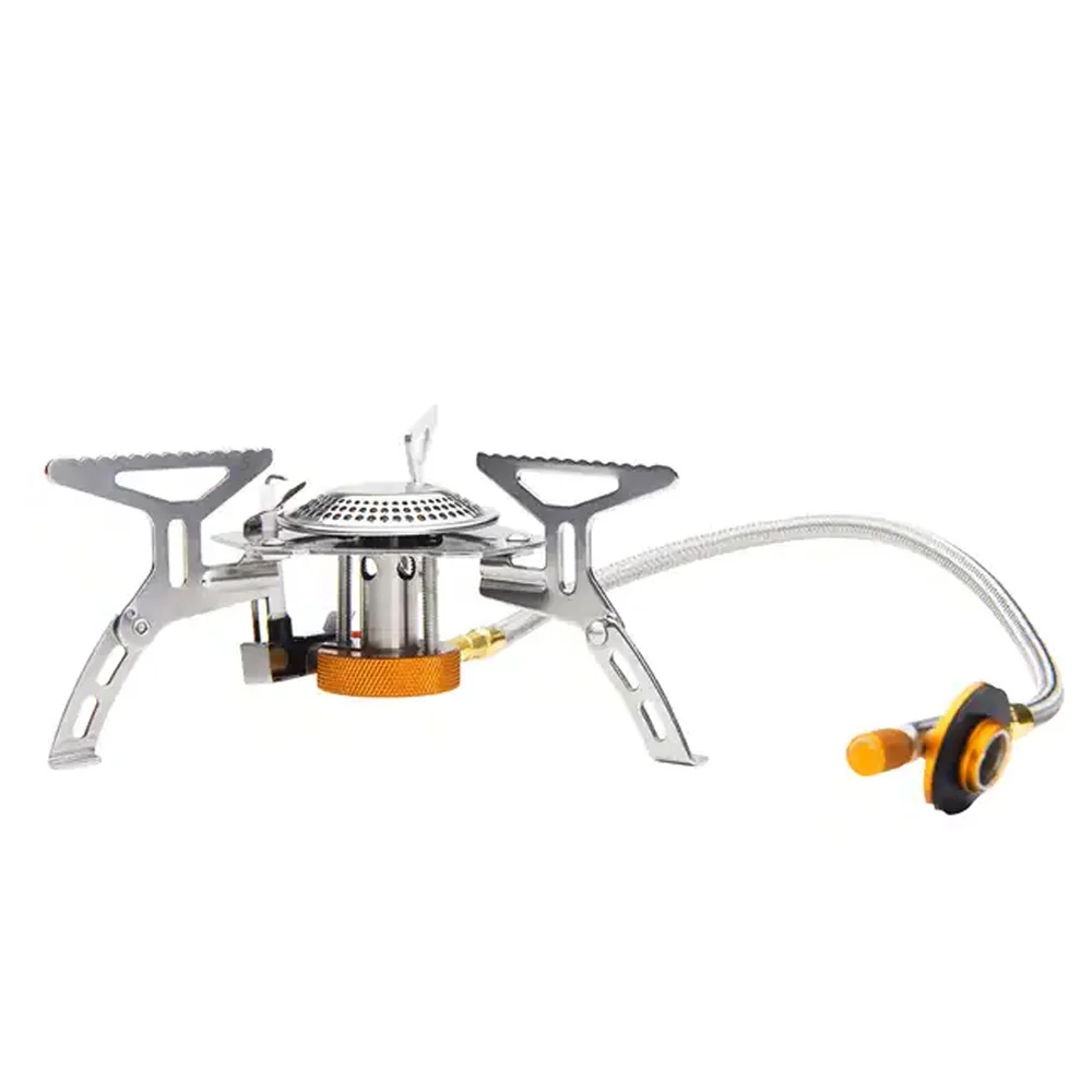 DYSC Portable camping head stove charcoal cooking tent stainless steel campsite coal burning tent heating barbecue stove