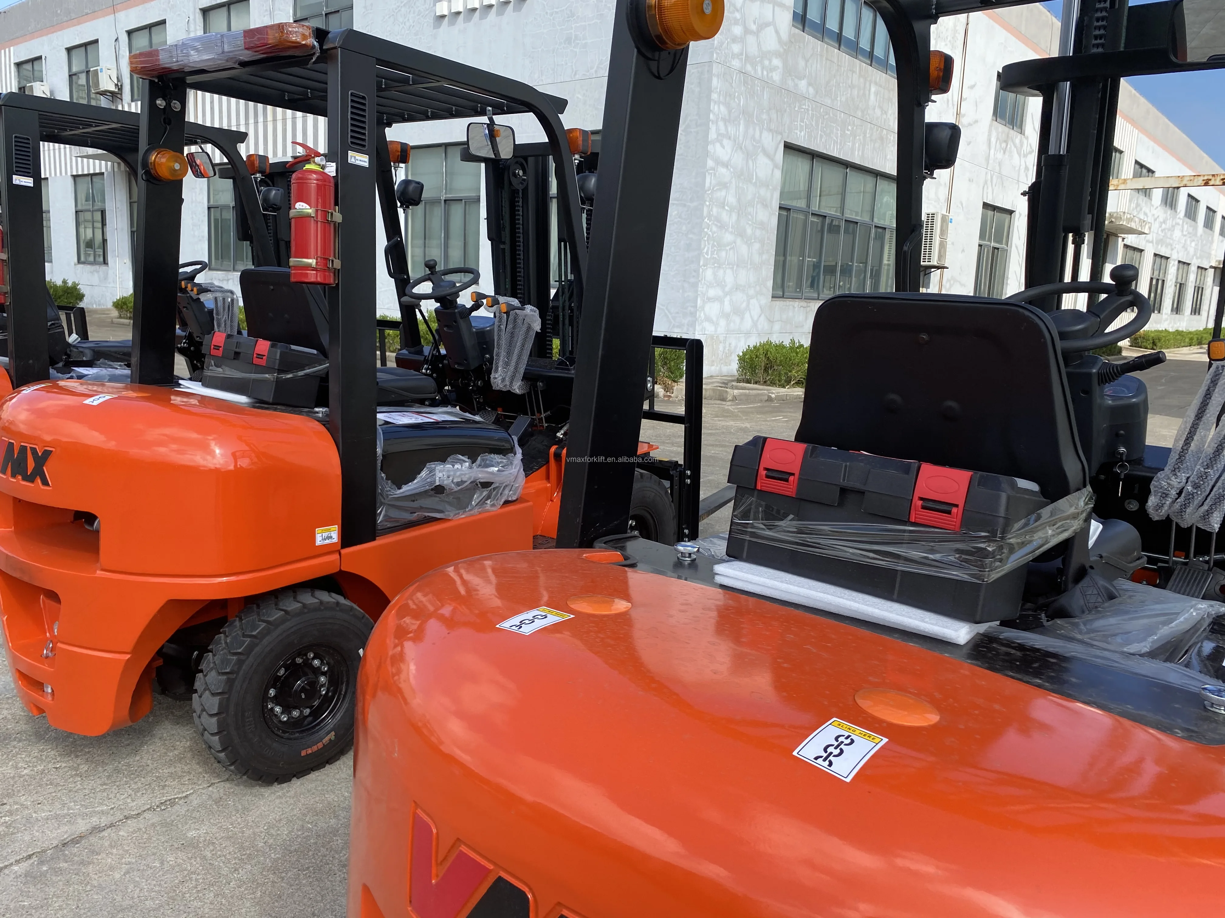 2.5 ton diesel forklift with high exhaust and forklift parts double air filter Japanese engine