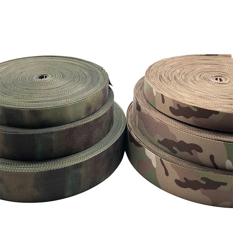 Knit Matte Camo Soft Nylon 600D Irr Grade Strap Tactical Plain Weave Webbing For Special Units Belt Backpack Equipment