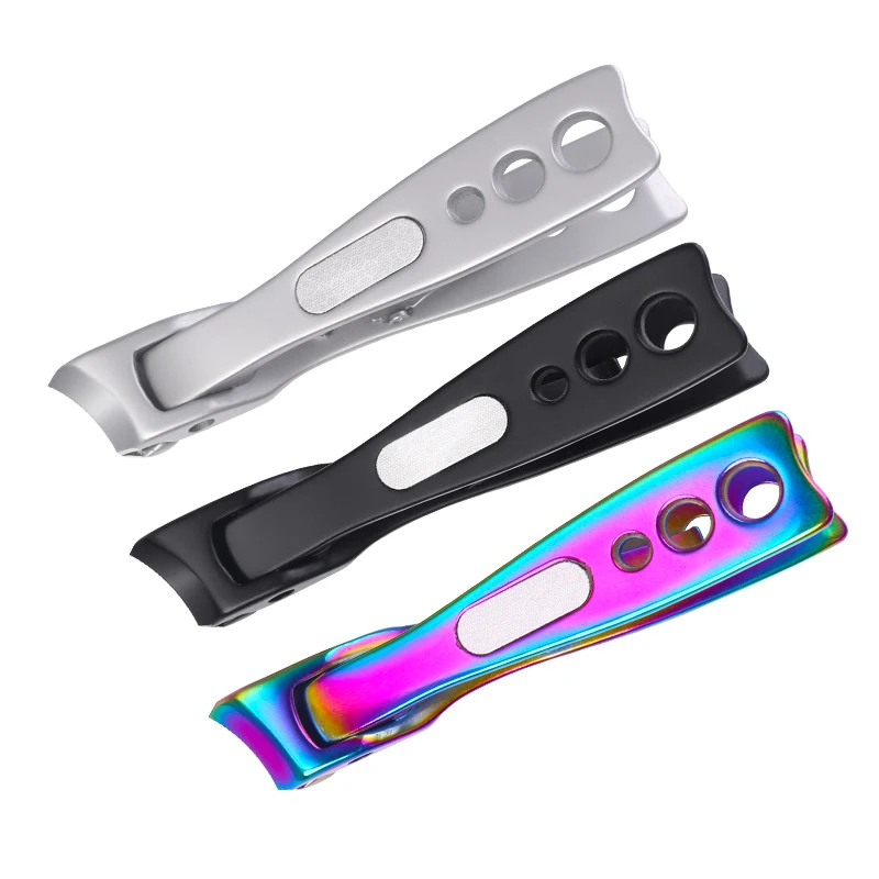 Wholesale new creative diagonal stainless steel nail clippers Professional zinc alloy manicure tools wide jaw nail cutter