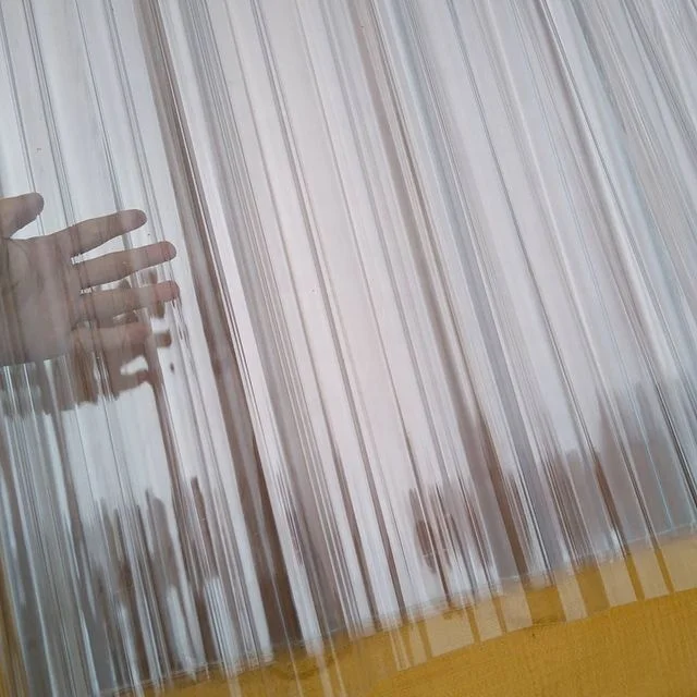 SINHAI 3mm Clear Polycarbonate Corrugated Roofing Tile pc solid sheet transparent corrugated plastic roofing sheet