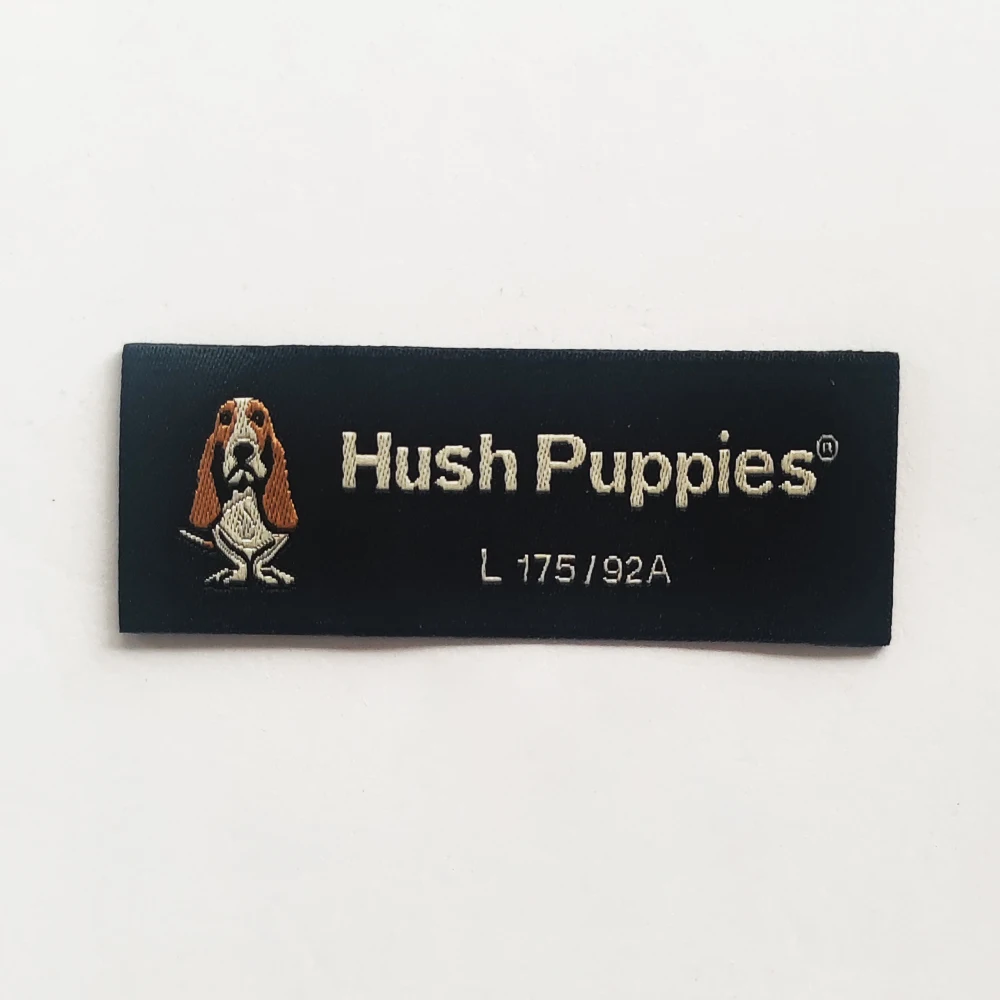 Garment Labels Shenzhen Factory Price Custom Clothes Collar Woven Tag Woven Label