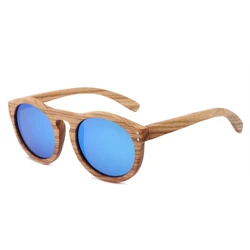 Fishing Floating Walnut Men Round Wooden Sunglasses Polarized lens