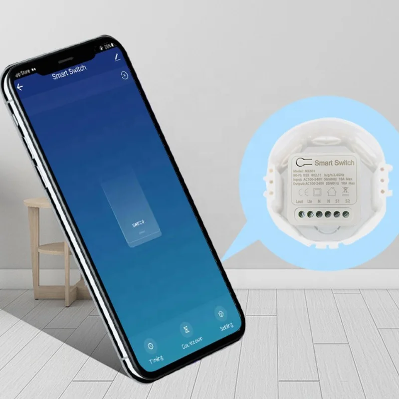 Wi-Fi DIY Мини Смарт релейный коммутационный модуль приложение Smart Life/приложение Tuya совместимый с Alexa и Google
