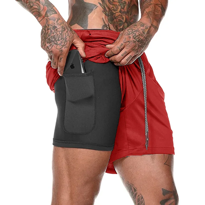 
wholesale elastic summer cotton gym casual sport running casual men shorts 