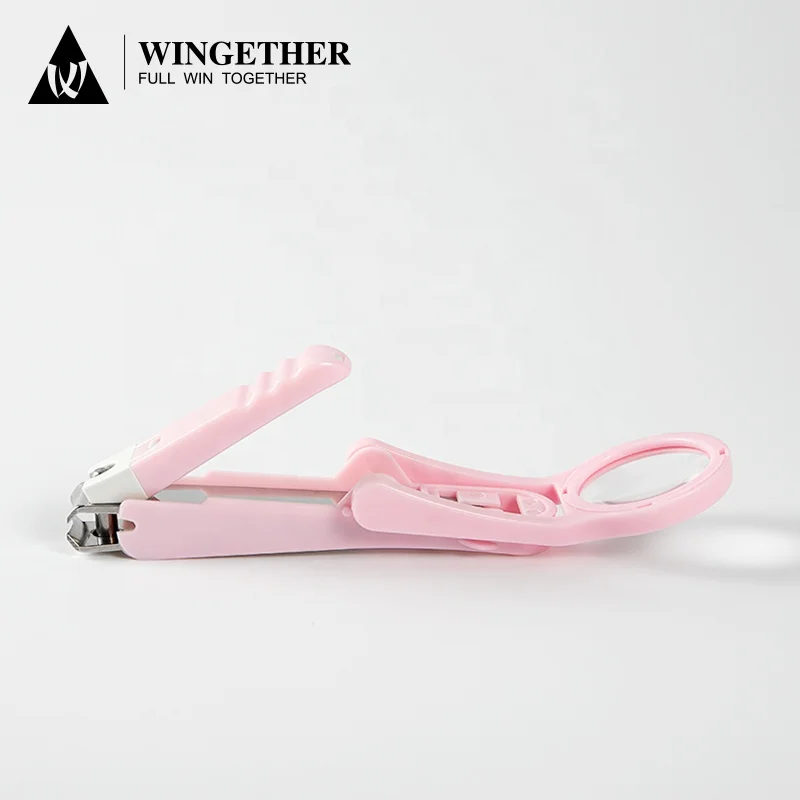 Wingether Amazon Hot Sell In Stock Professional Stainless Steel Magnifier Nail Clipper Nail Clipper Nail Cutter Clipper