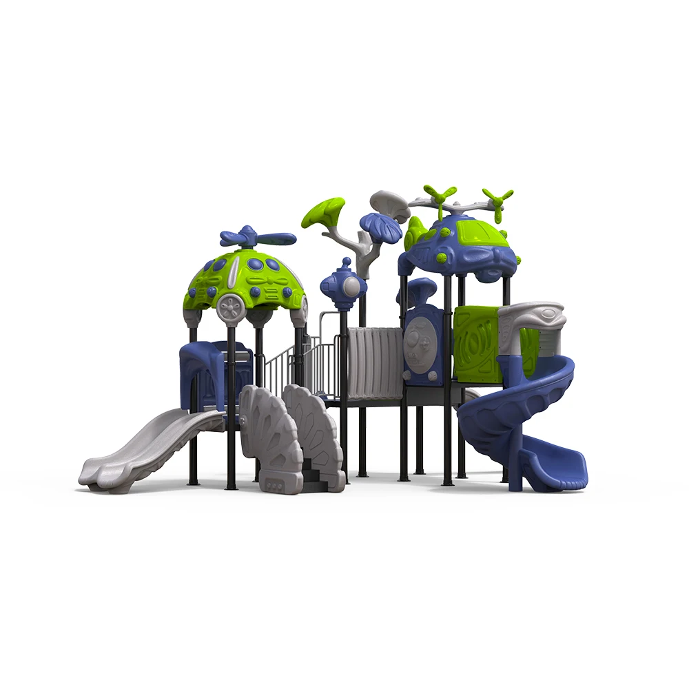 2021 New High Quality Plastic Children Amusement Park Equipment with Tube Slide