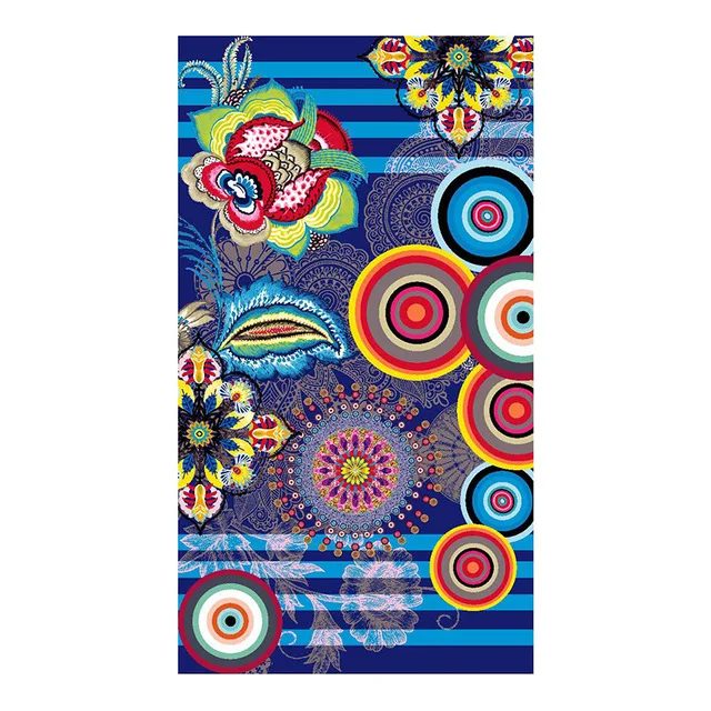 
RTS 180 100 towal rainbow extra large oversize towel beach quick dry microfiber beach towel 