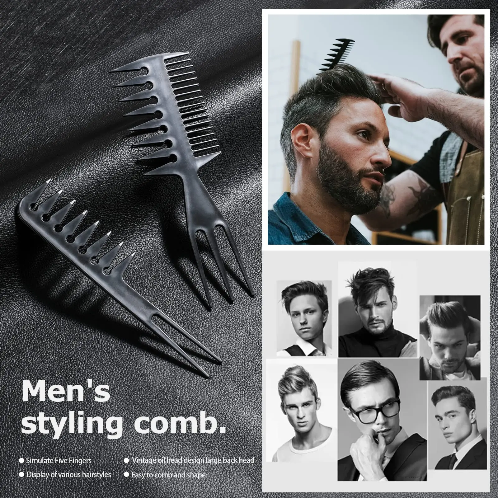 New Style Professional 10pcs Hair Combs Kit Salon Barber Comb Brushes Hair Styling Tool Hair Comb Set