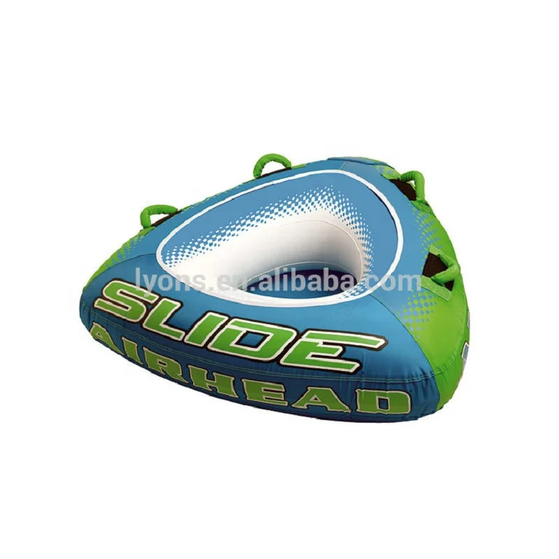 Latest Design Inflatable Water Ski Tube Exciting Drag Race Floating Island Inflate Rings