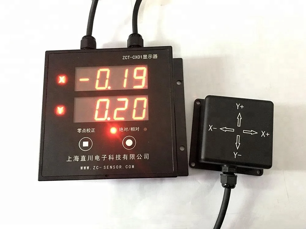 ZC SENSOR ZCT-CX01-C high accuracy inclinometer with display used for roll and pitch angle measurement