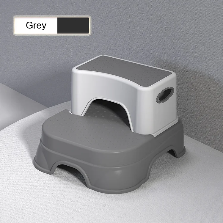 2-In-1 Design Step Stool For Kids Toddler Safety Steps For Bathroom Kitchen and Toilet Potty Training