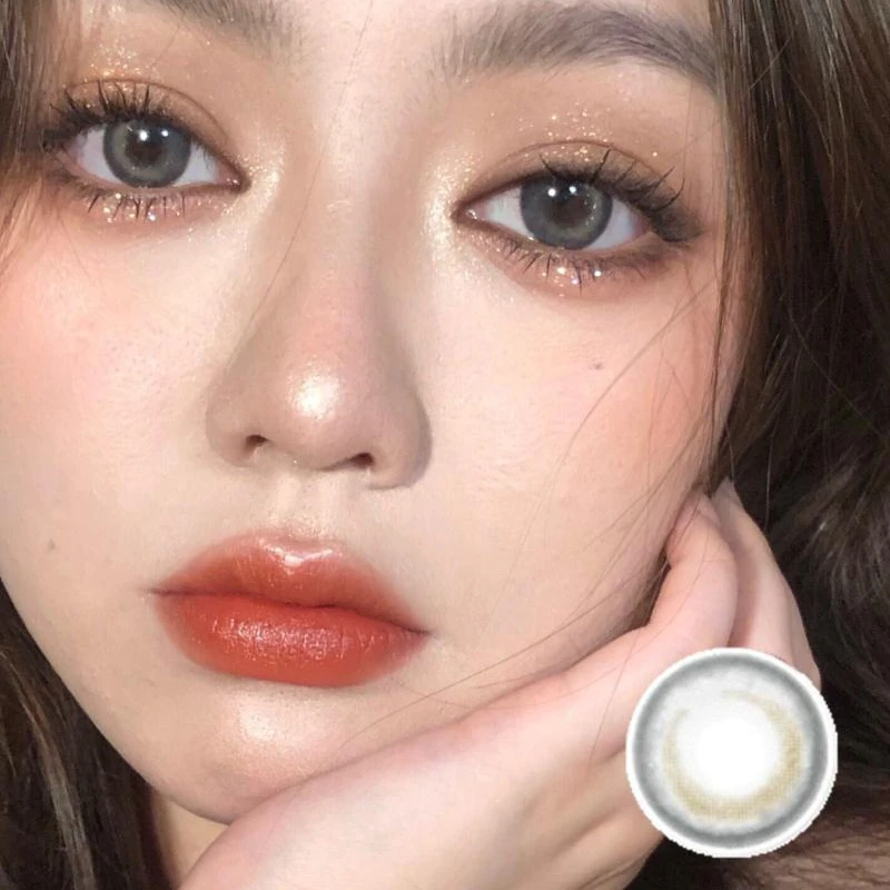 eyewear AO GRAY color contact lens wholesale colored contact lenses  lentes de contacto de  eye contacts  size 14.2mm