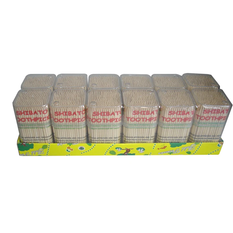Custom Packaging Logo A Grade 2.2mm  Wooden Toothpicks For Fruit