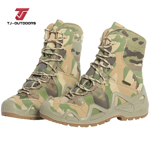 TJ-OUTDOORS Winter warm outdoor hiking waterproof tactical boots womens combat boots