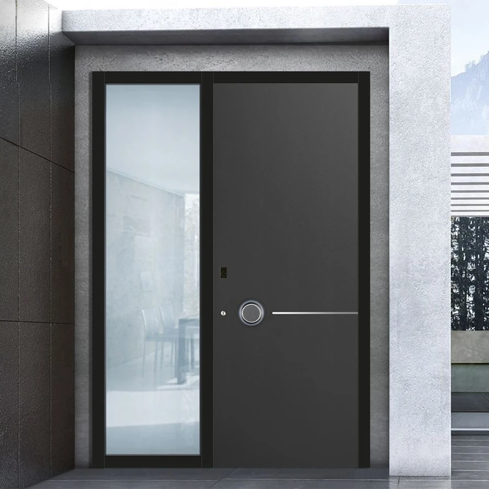 ABYAT Smart Key Door Aluminum Door Bullet Proof Glass Aluminum Windows And Doors