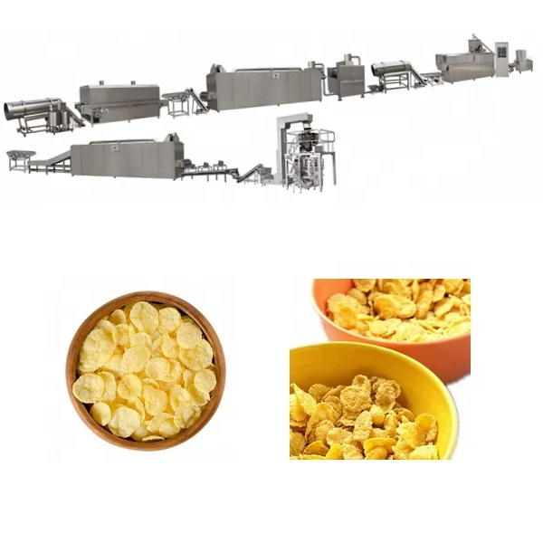 Commercial Automatic Breakfast Cereal Corn Flakes Making Machinery equipment