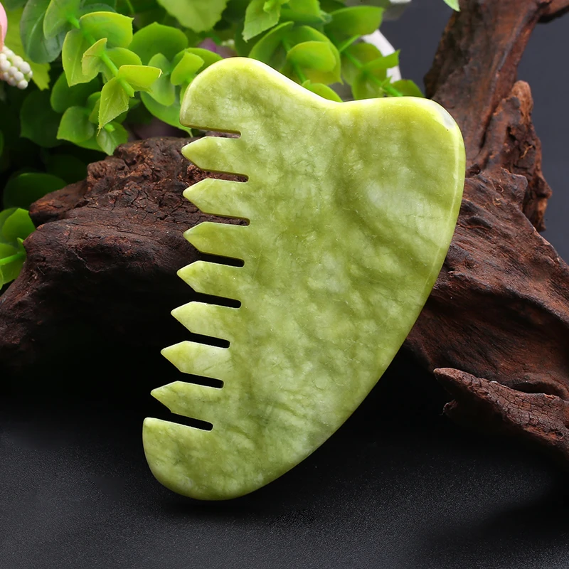 Натуральный нефрит скребковая доска Gua Sha