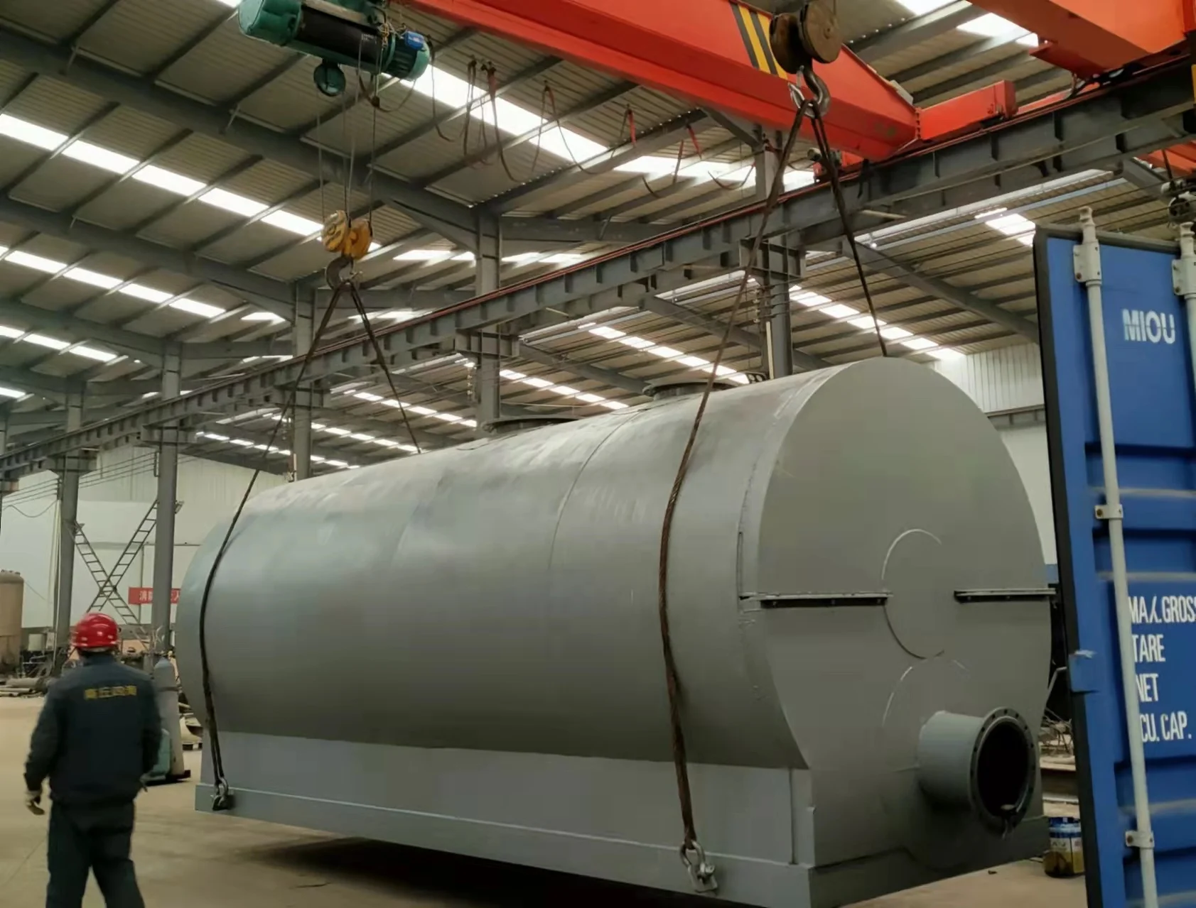 Used Engine Oil Recycling Machine / Waste Oil to Base Oil Distillation Plant