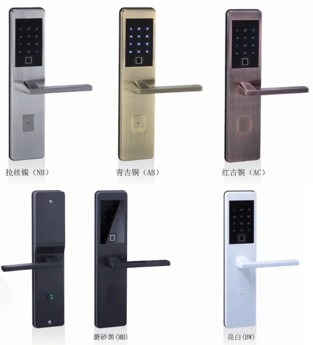 Good Quality Waterproof Keyless Biometric Security Electric Electronic Lock  With  Ce Certificate