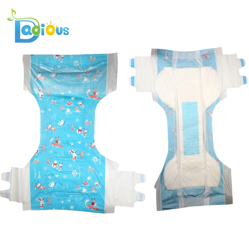 Высококачественный одноразовый детский подгузник DDLG с принтом 6000 мл, ультраплотный подгузник для взрослых
