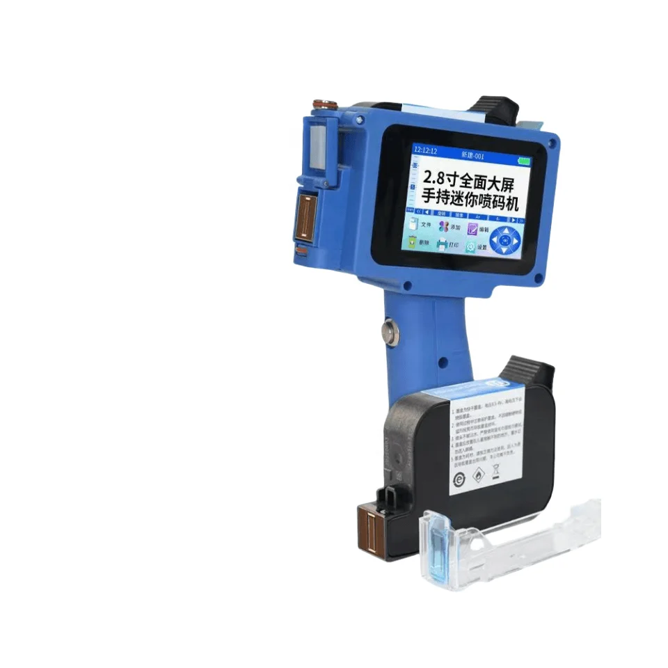 Cosmetic Plastic Glass Bottles Portable Hand jet Inject Expire Date Printing Machine With handle Inkjet Printer