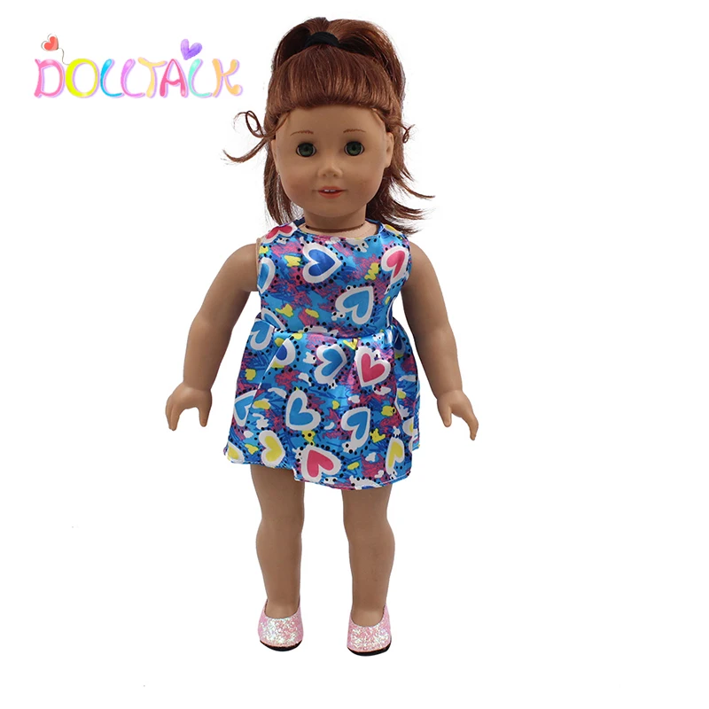 Factory Hot Sale18-inch  American Doll Sleeveless Short Bubble Dress Doll Clothes
