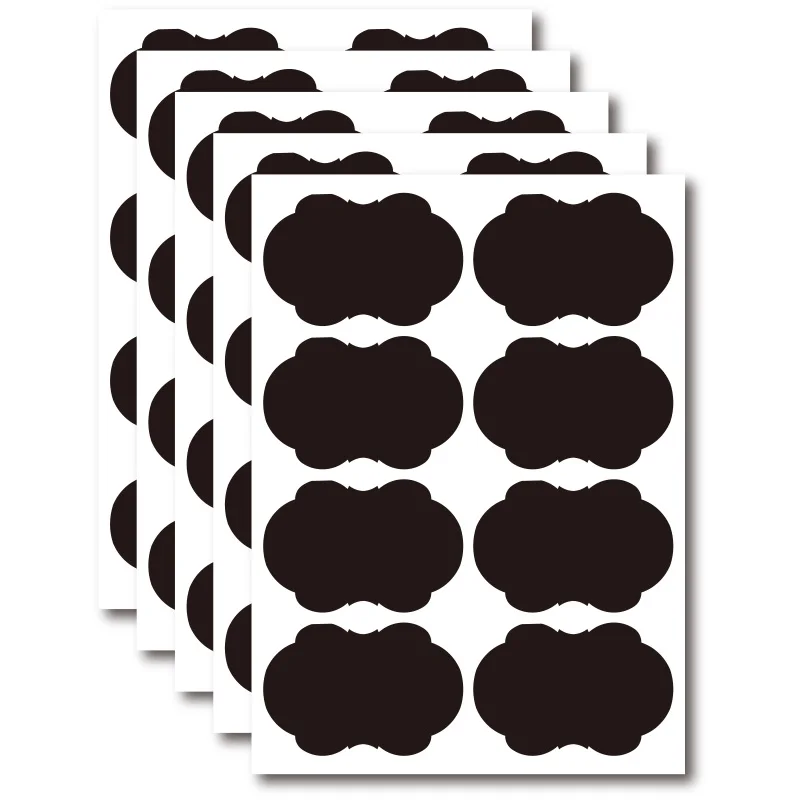 Removable Waterproof Food circle chalkboard labels Label Maker Sticker spice Labels for Jars