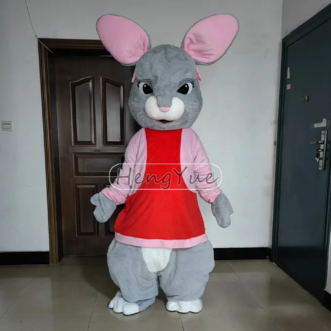 Rabbit Bunny Mascot Costume Cosplay Dress Customized Easter Rabbit Costume Carnival Halloween Christmas Advertising Promotion
