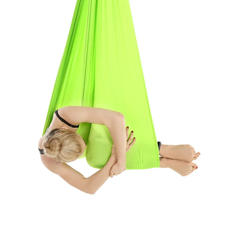 Wholesale hot sale silk anti-gravity yoga rope stretch anti-gravity silk swing aerial yoga hammocks aerial yoga hammocks