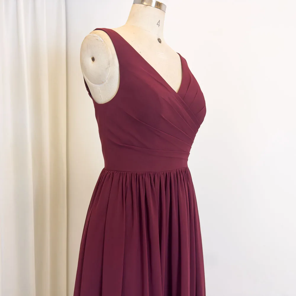 TEENYEE Wholesale Special Occasion Dresses Women Bridesmaids deep V-neck Evening Dress For Women Formal