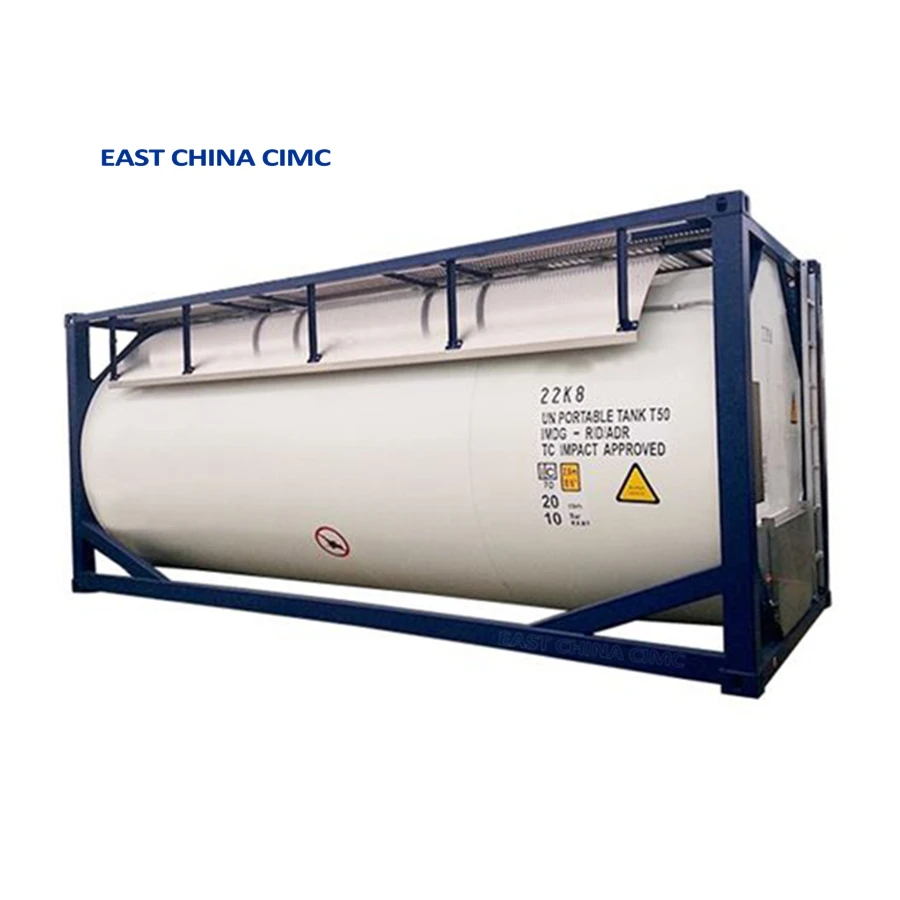 22000liters 20ft Shipping Container LNG ISO Tanker For Chemical Liquid Transport