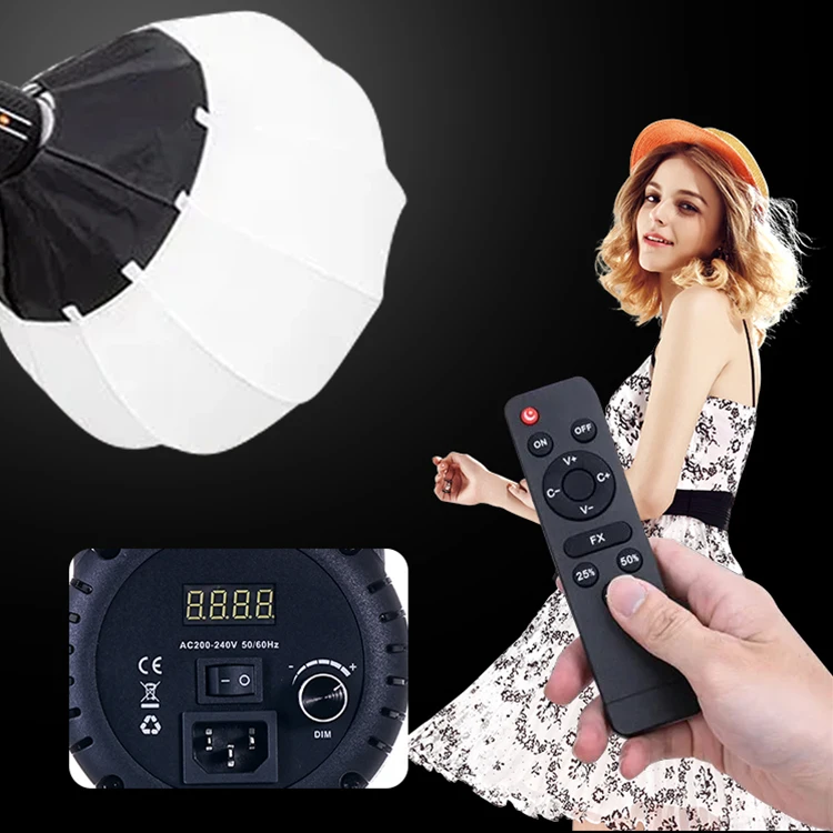 ZSYB Photographic Lighting 200W Professional Photography Audio Video Led Cob Video Shooting Light For Tiktok YouTube Living Room