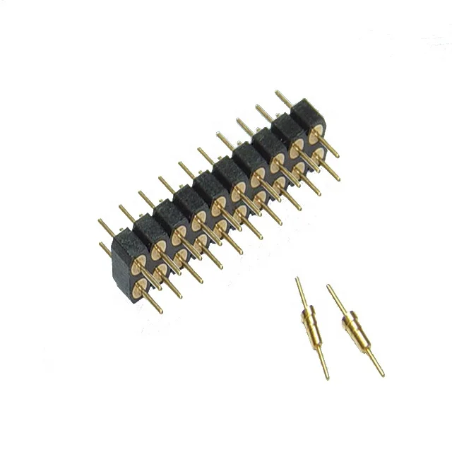 Pitch 2.54 Machine Pin header Round pin H3.0 L10.0mm Straight DIP SMT double row machined male connector