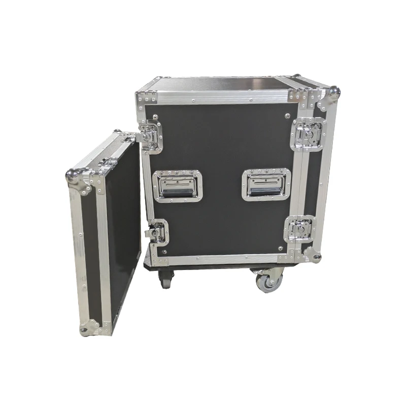 Large Capacity Road Waterproof 16U Amp Flight Rack case With Wheel