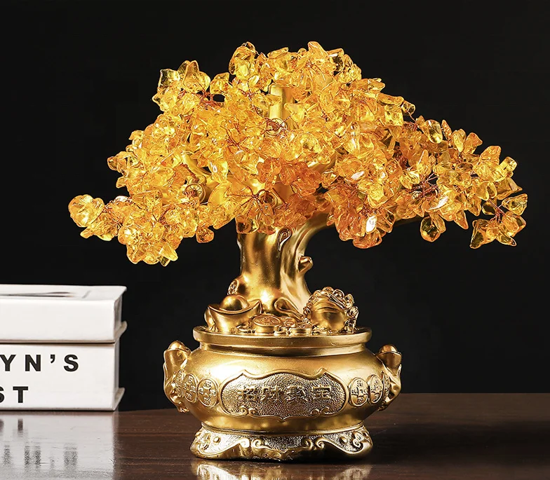 Роскошный Кристалл в американском стиле, роскошное украшение с уникальным ручной работы, искусство и ремесла, украшения из дерева Фортуны