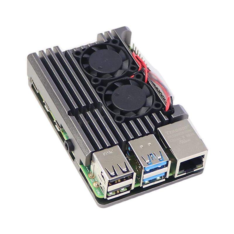  SZOMK raspberry pi 4 охлаждающий вентилятор в металлическом корпусе корпус из алюминиевого