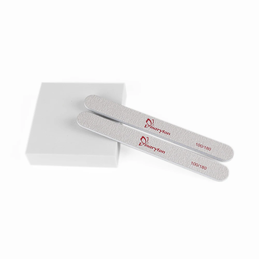 1000 шт./коробка, пилка для ногтей с зернистостью 80/100 100/180