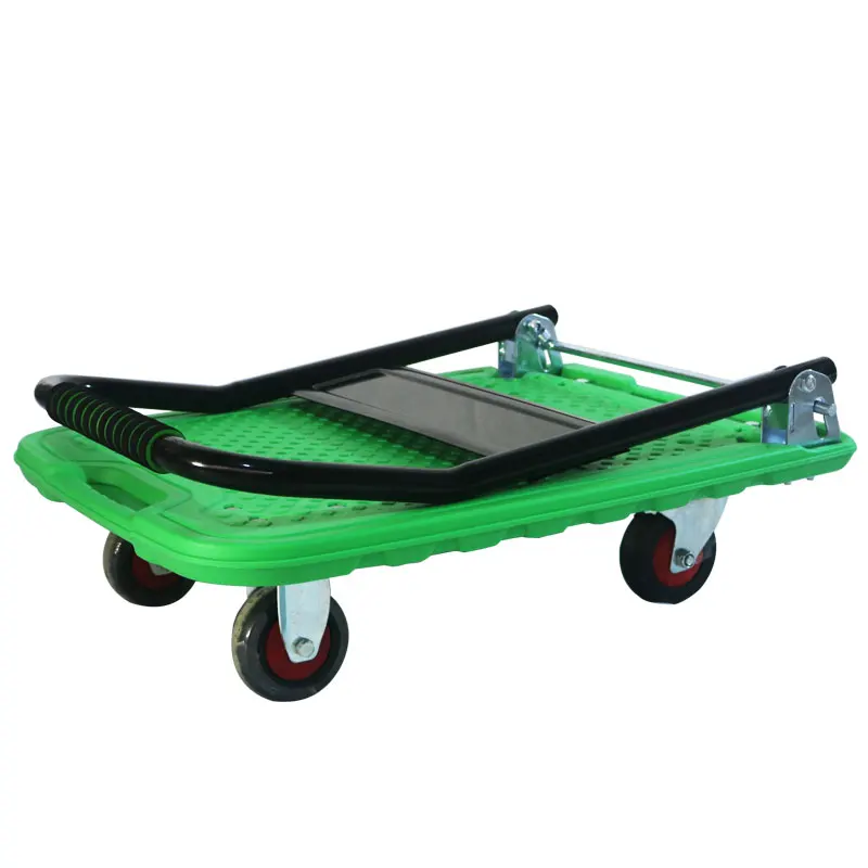 Good feeling of use 300kg handcart can be used when going out at home with brakes.