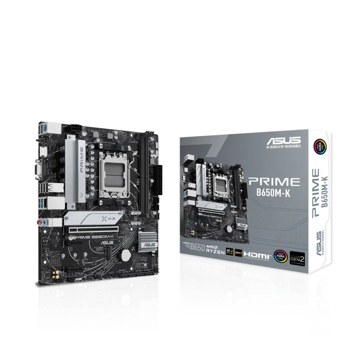 good price  PRIME B650M-K,Micro-ATX DDR5, PCIe 5.0 M.2, 2.5G  VGA,  USB 3.2 Gen 2,USB 3.2 Gen 1 Type-C,  AURA SYNC