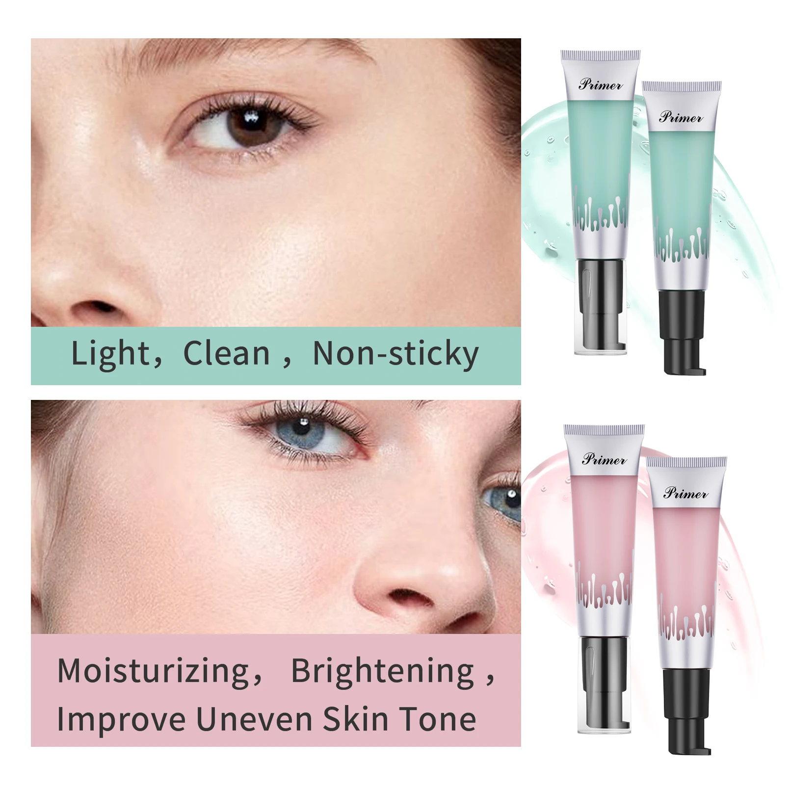 Cosmetics Illuminating Face Primer Hydrating Lightweight Long Lasting Natural Face Base Primer Makeup