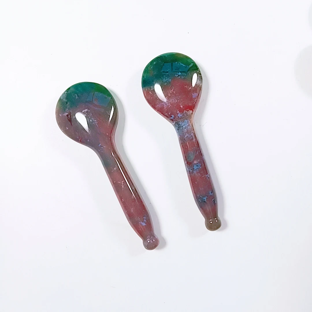 Huiying Cina products wholesale natural massage stone gem guasha scraping Indian agate gem gua sha tools spoon