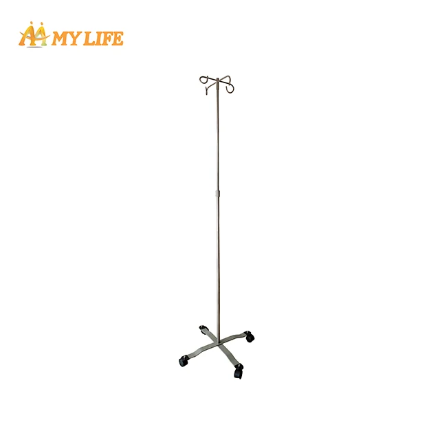 High Quality Stainless Steel IV Drip Stand Hospital Movable Transfusion