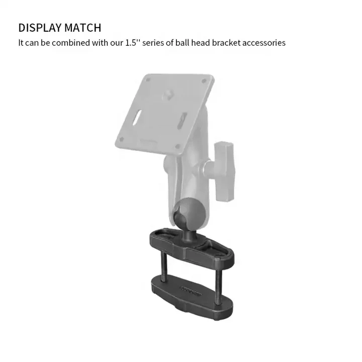 Industrial Forklift Computer GPS Bracket 1.5 Inch Ball Head Square Post Tablet Holder Clamp Compatible 2.7 Inch Width Tube