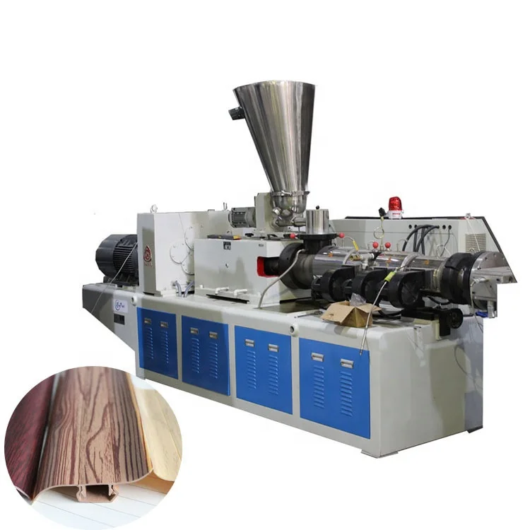 Indoor Decorative PVC Skirting Board Kitchen Plinth Extrusion Making Machine Line
